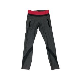 Lululemon Inspire Tight II Sz 4 Heathered Black / Boom Juice / Deep Coal